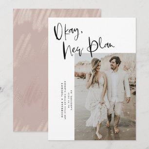 Blush Pink Okay neue Plan Hochzeit retten das Datu Save The Date