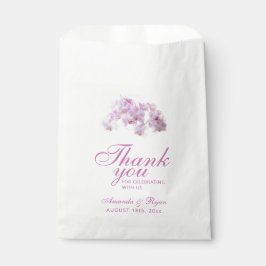 Blush Pink Orchid Wasserfarbe Blume Blumenzehen Geschenktütchen