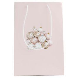 Blush Pink Ornamente Weihnachten Mittlere Geschenktüte