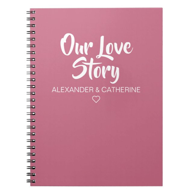 Blush Pink Our Lotory Couple Journal (Devant)