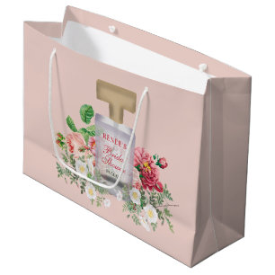 Blush Pink Parfüm Flasche Brautparty Große Geschenktüte