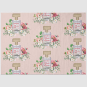 Blush Pink Parfüm Flasche Brautparty Seidenpapier