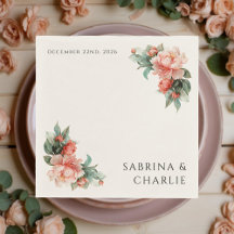 Blush Pink Peony Coral Elegant Floral Wedding