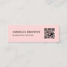 Blush Pink QR | Weibliches Pastell Custom Kontakt 