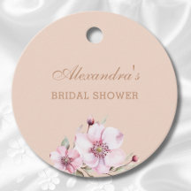 Blush Pink Rose Brautparty Vielen Dank