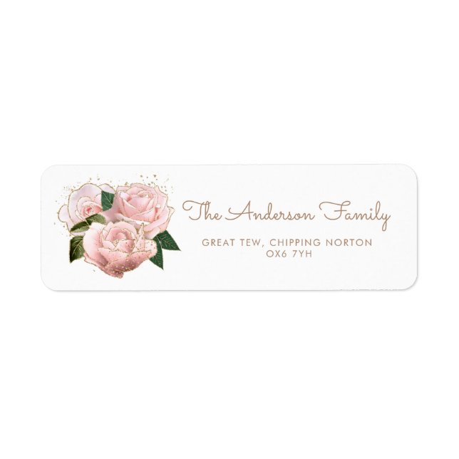 Blush Pink Roses Taufe Christening (Vorne)