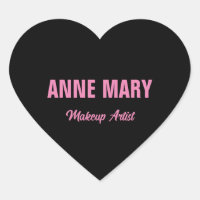 Blush Pink Schwarzer Name Makeust Künstlergeschäft