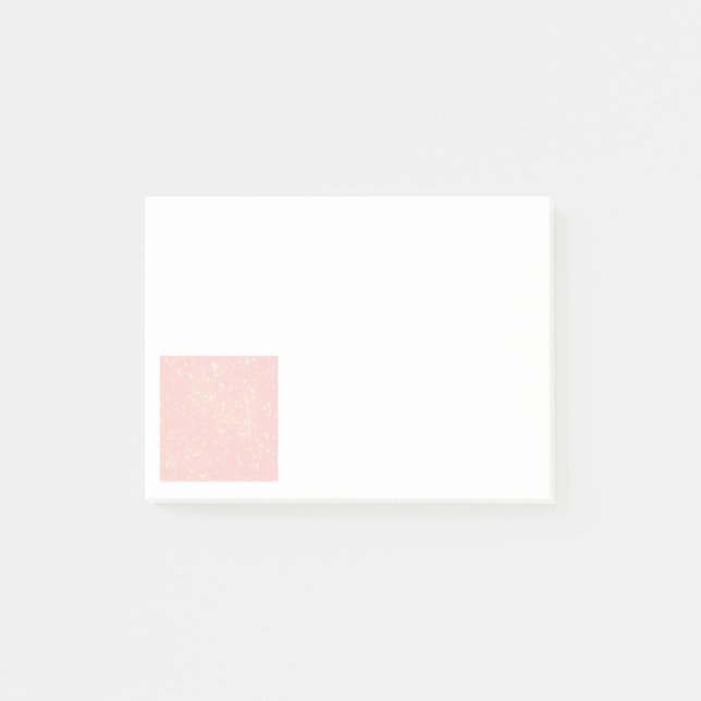Blush Pink Shimmer - Text hinzufügen, Monogramm na Post-it Klebezettel (Vorderseite)