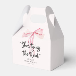Blush Pink sie bindet das Brautparty des Knotens Geschenkschachtel
