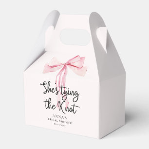 Blush Pink sie bindet das Brautparty des Knotens Geschenkschachtel