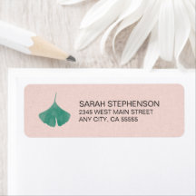 Blush Pink Simple Ginkgo Leaf Nature