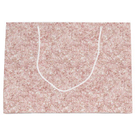 Blush Pink Sparkle Glitter Birthday Große Geschenktüte