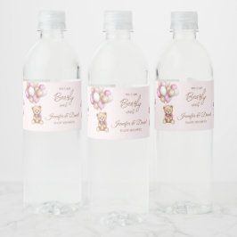Blush Pink Teddy Girl Babydusche