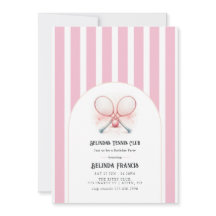 Blush Pink Tennis Club Birthday Party