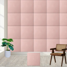 Blush Pink Textile Keramik Tile