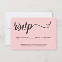 Blush Pink UAWG ohne Mailing Reservierung Sitzplat