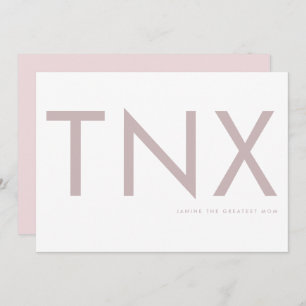 Blush Pink Ultra Modern Bold Big Danke Mutter