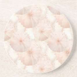 Blush Pink Umbrellas Getränkeuntersetzer