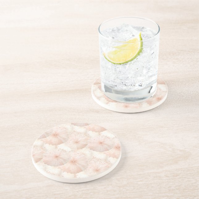 Blush Pink Umbrellas Getränkeuntersetzer (Seite)