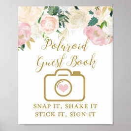 Blush Pink und Gold-Brautparty-Zeichen Poster