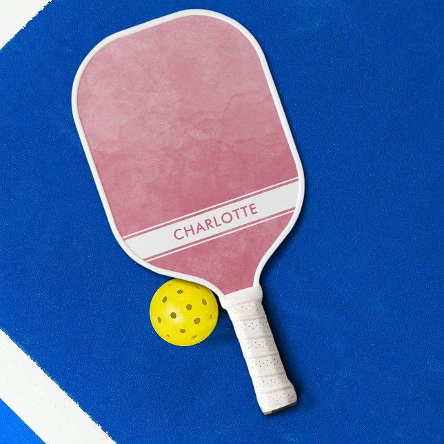 Blush Pink Watercolor Wash Girl Niedlich Chic Pickleball Schläger (Von Creator hochgeladen)