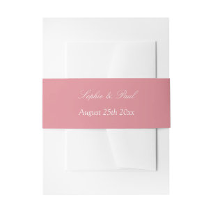 Blush Pink Wedding Invitation Bly Band