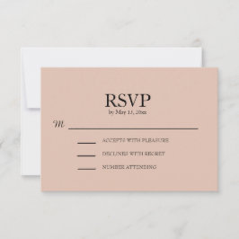 Blush Pink Wedding RSVP