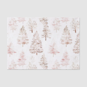 Blush Pink Weihnachtsbaumen Seidenpapier