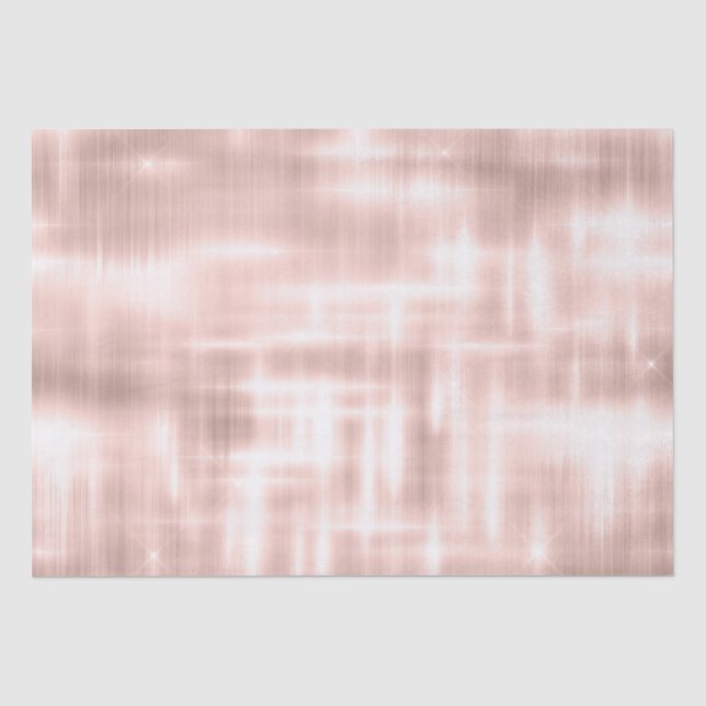 Blush Pink White Glam Seidenpapier (Vorderseite)