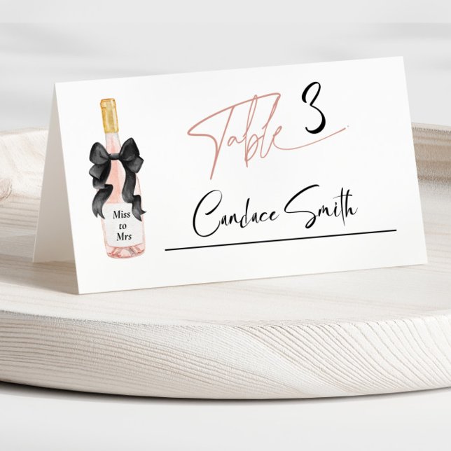 Blush Pop Das Champagner-Brautparty Platzkarte (Von Creator hochgeladen)