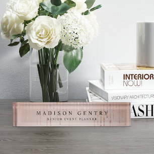 Blush Rain Namensplakette