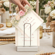 Blush Ranunculus And Rose Garden Baby Shower