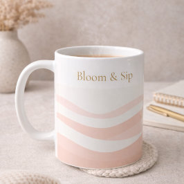 Blush Ripple White Classic Mug, 11 oz Kaffeetasse