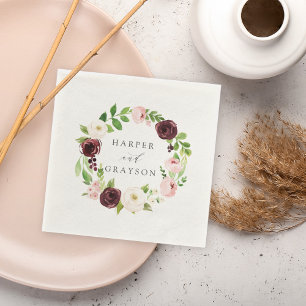 Blush Romance   Blumenzeremonie Serviette