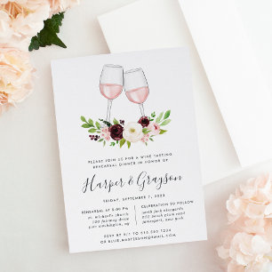Blush Romance Probe Dinner Einladung