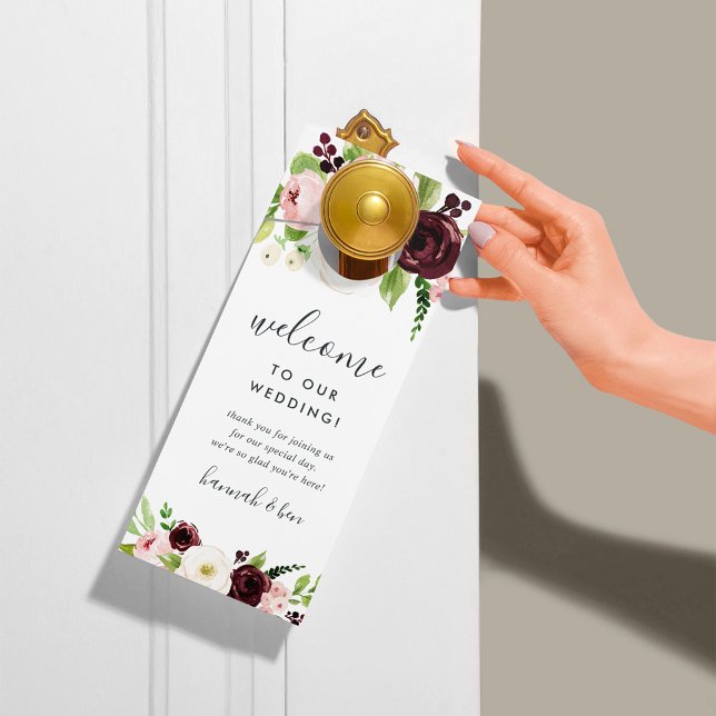 Blush Romance Wedding Welcome/Don't Disturursion Türanhänger (Von Creator hochgeladen)