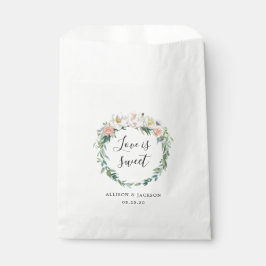 Blush Romantische Gastgeschenk Hochzeit mit floral Geschenktütchen