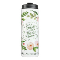 Blush rosa Blumenkranz Dankeschön Lehrer Geschenk