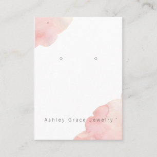 Blush-Rosa-Erd-Display-Karte Visitenkarte