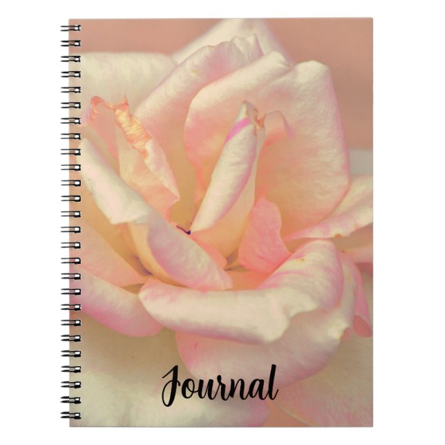 Blush Rose Dreamy Art Journal Carnet (Devant)