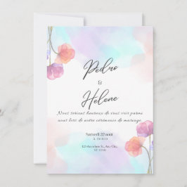 Blush Rose Eleganz Hochzeitseinladung Einladung