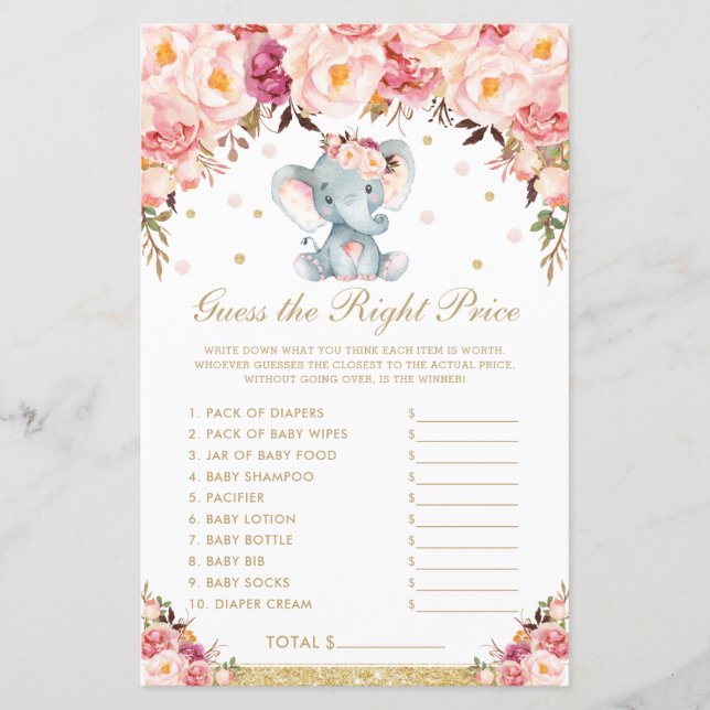 Blush Rose Elephant Raten Sie das richtige Preissp (Vorderseite)