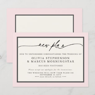 Blush Rose Elfenbeinküste - Neuer Plan Modernes, a Einladung