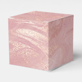 Blush Rose Gold Blush Pink Marmor Gefallen Geschen Geschenkschachtel