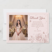Blush Rose Gold Quinceañera