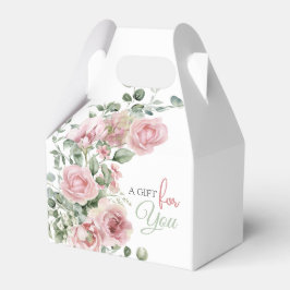 Blush Rose Greenery Eucalypt 55th Birthday Geschenkschachtel