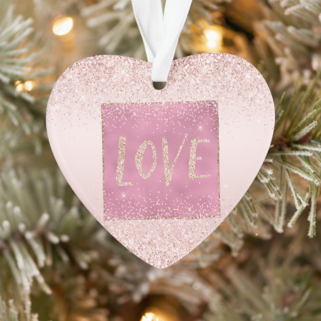 Blush rose Ombre Glitzy Parties scintillant Sparkl (Arbre)