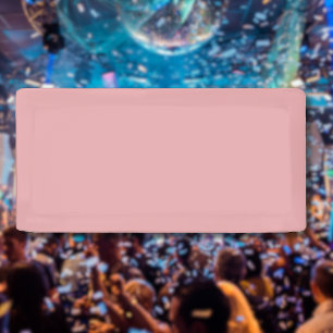 Blush Rosé Pink Einfarbig   Klassisch   Elegant  Banner