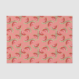 Blush Rose Red Green Watermelons Birthday Seidenpapier