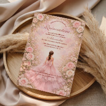 Blush-Rosen-Garten-Quinceañera